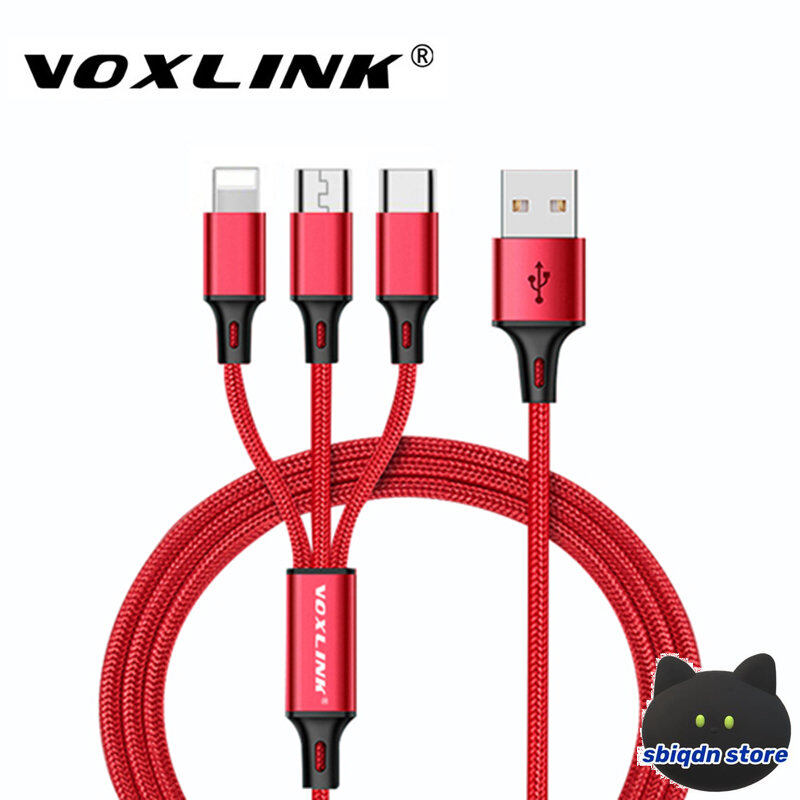 ⚡original+free shipping+cod⚡ usb charger cable 3 in 1 micro usb type c multi port charging cord for samsung xiaomi huawei apple lightning wire cable