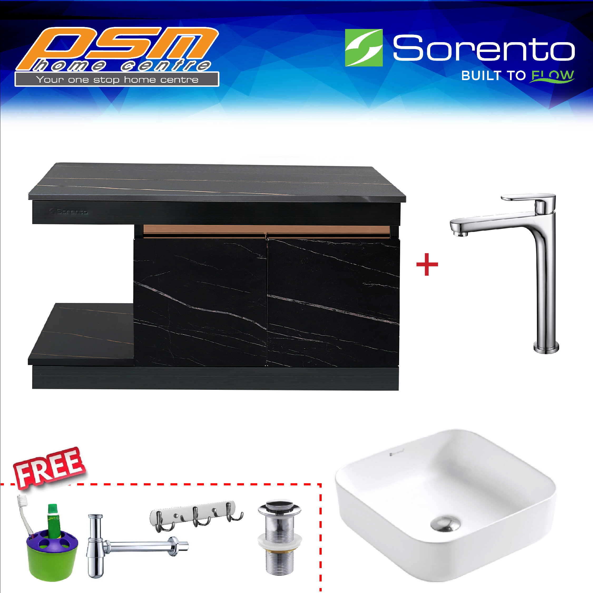 SORENTO Stainless Steel 304 Water Proof Material Bathroom Large 80CM