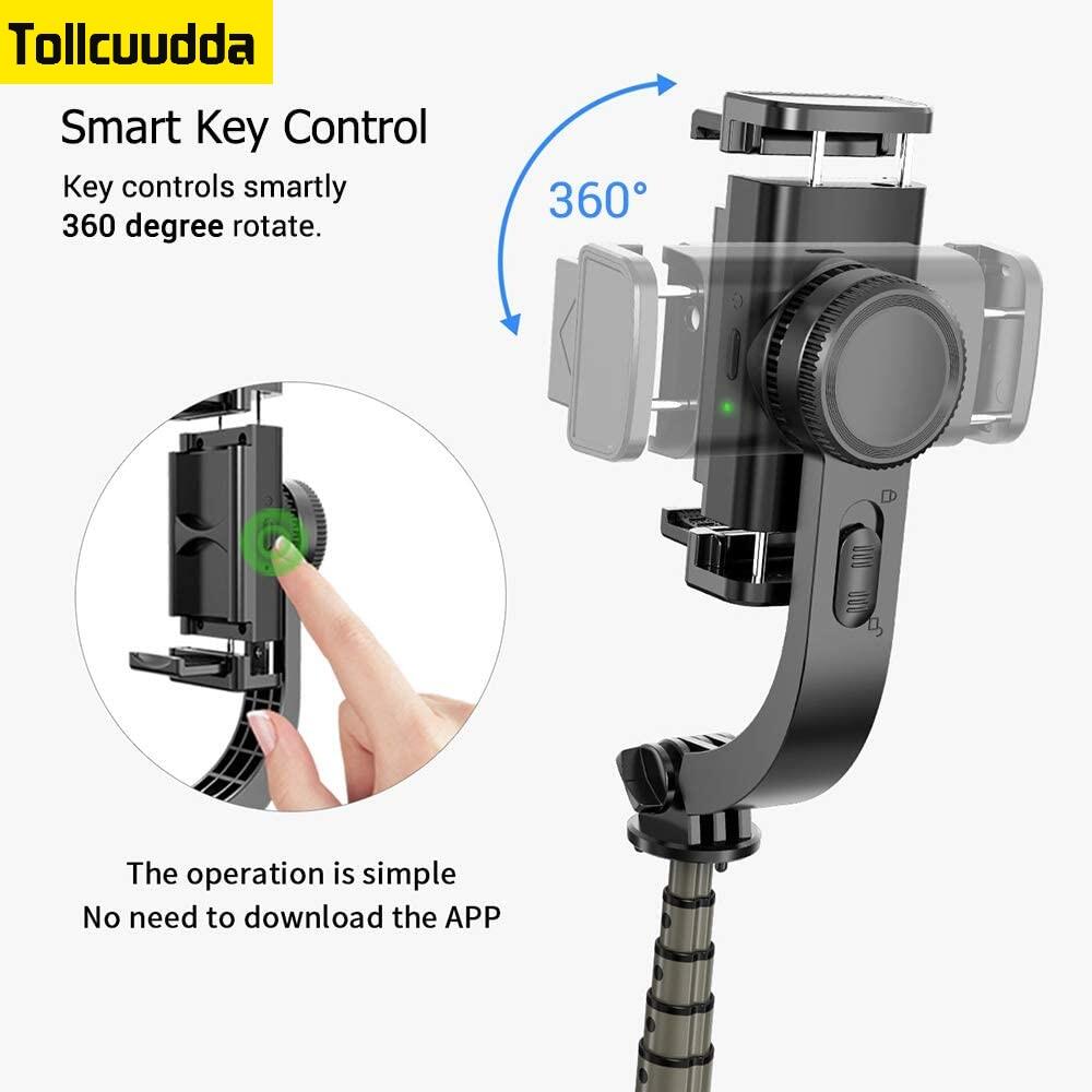 Bộ Ổn Định Gimbal Xoay 360 Giá Đỡ Ba Chân Gậy Selfie Với Bluetooth Điều