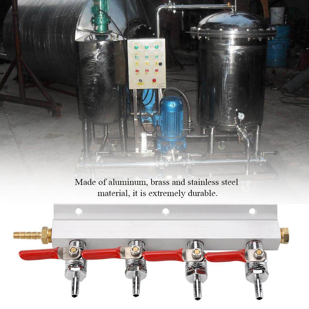 Beer Splitter-Muti-Way Home Co2 Air Gas Manifold Distribution Splitter Beer 2 Way 