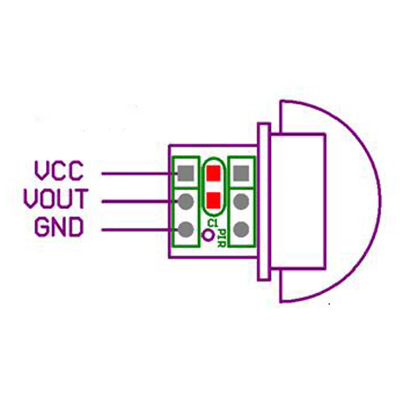 DC 2.7 to 12V Mini IR Pyroelectric Infrared PIR Motion Human Sensor Automatic Detection Module Sensor AM312