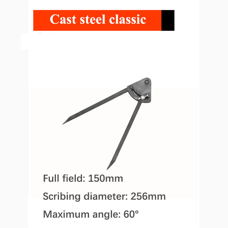 SaTine Carpenter Industrial Marking Gauge Woodworking Scriber High Hardness Alloy Steel Spring Compass Angle Ruler Hand Tools