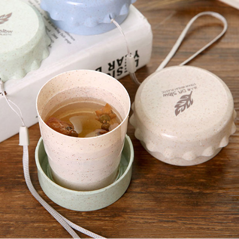 SAWU Convenient 130ml Folding Cup Telescopic Cup Travel Folding Cup Portable Water Cup