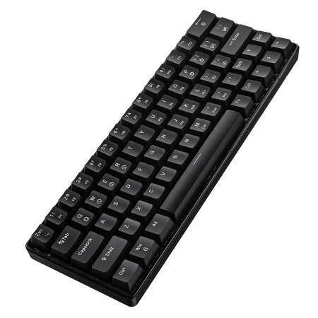 GEEK GK64 64 คีย์สวิตช์ Gateron Hot Swappable CIY SWITCH RGB backlit เชิงกลคีย์บอร์ดเล่นเกม - สีน้ำตาล/สีแดง/Blue SWITCH