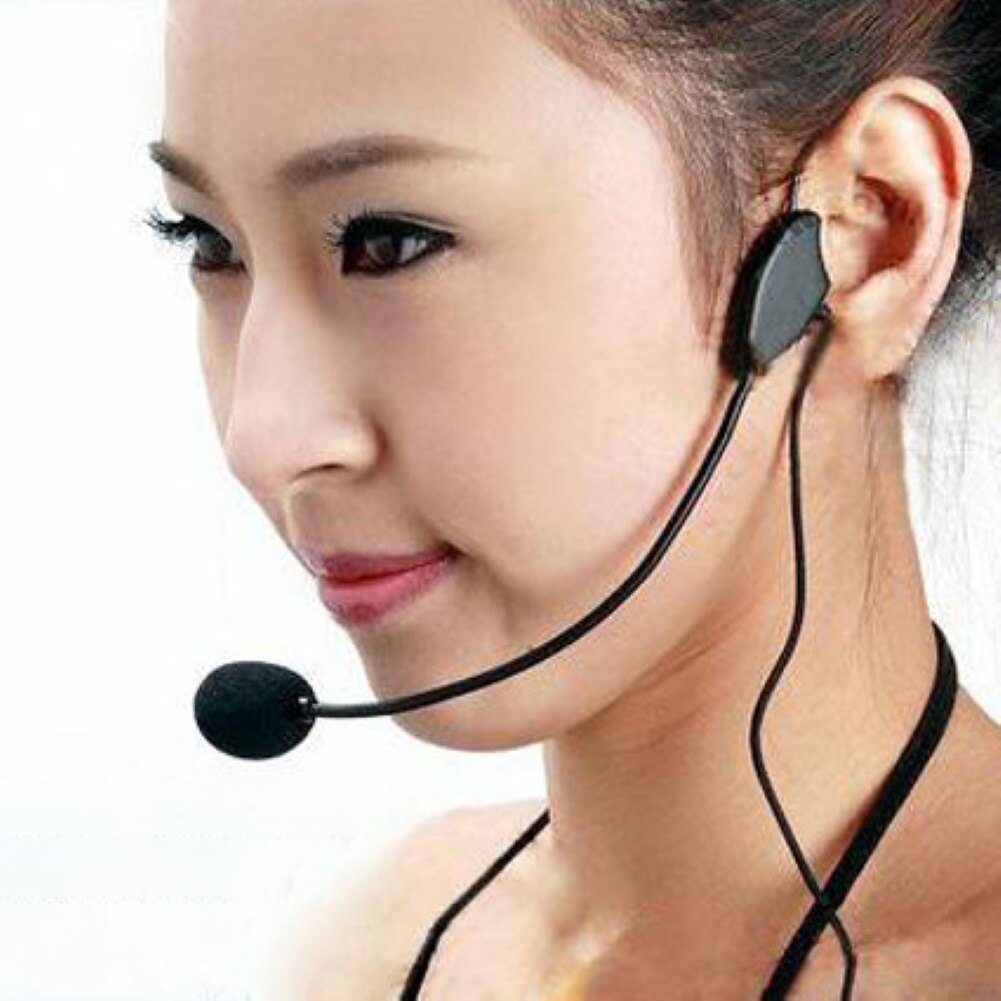 【CozyySpace】 3.5mm Wired Headset Microphone Headworn Mic for Voice Amplifier Loudspeaker