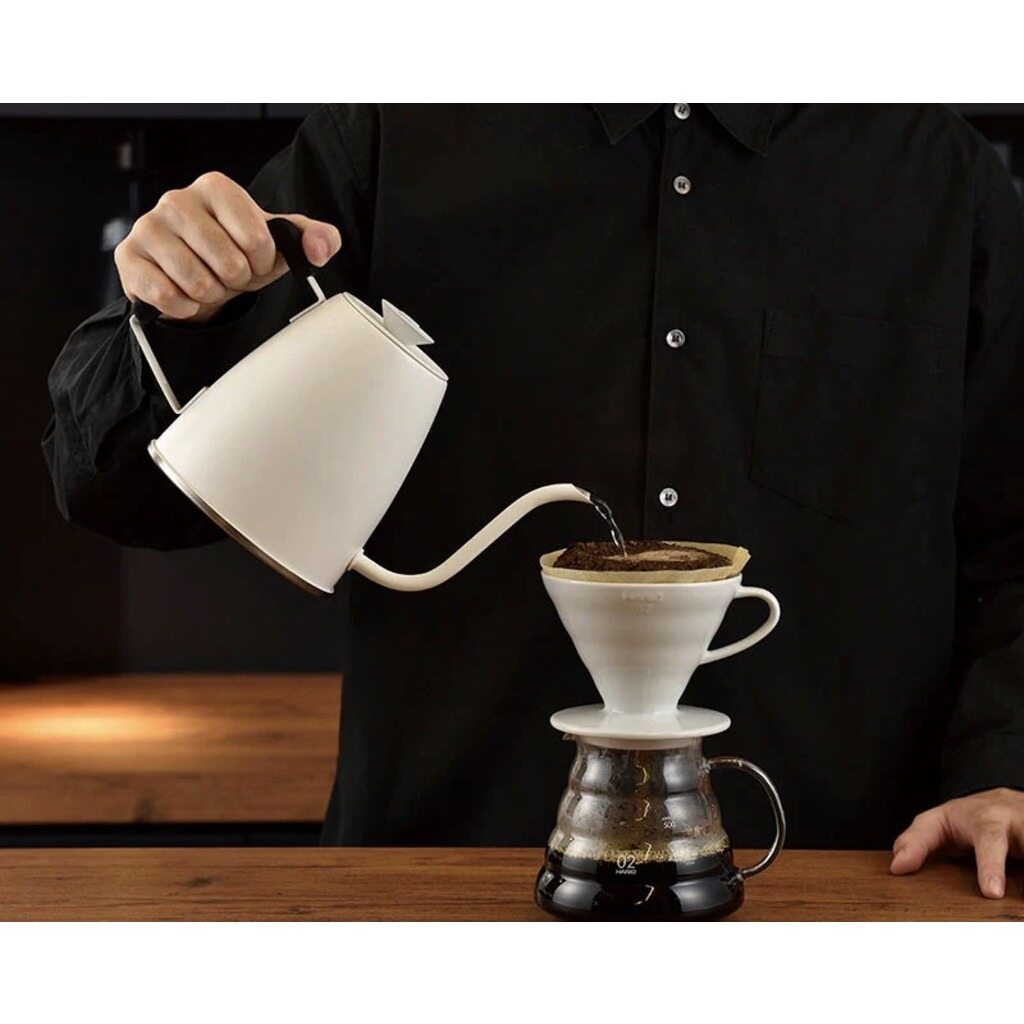 Phin pha cà phê gốm Hario V60 (Trắng)