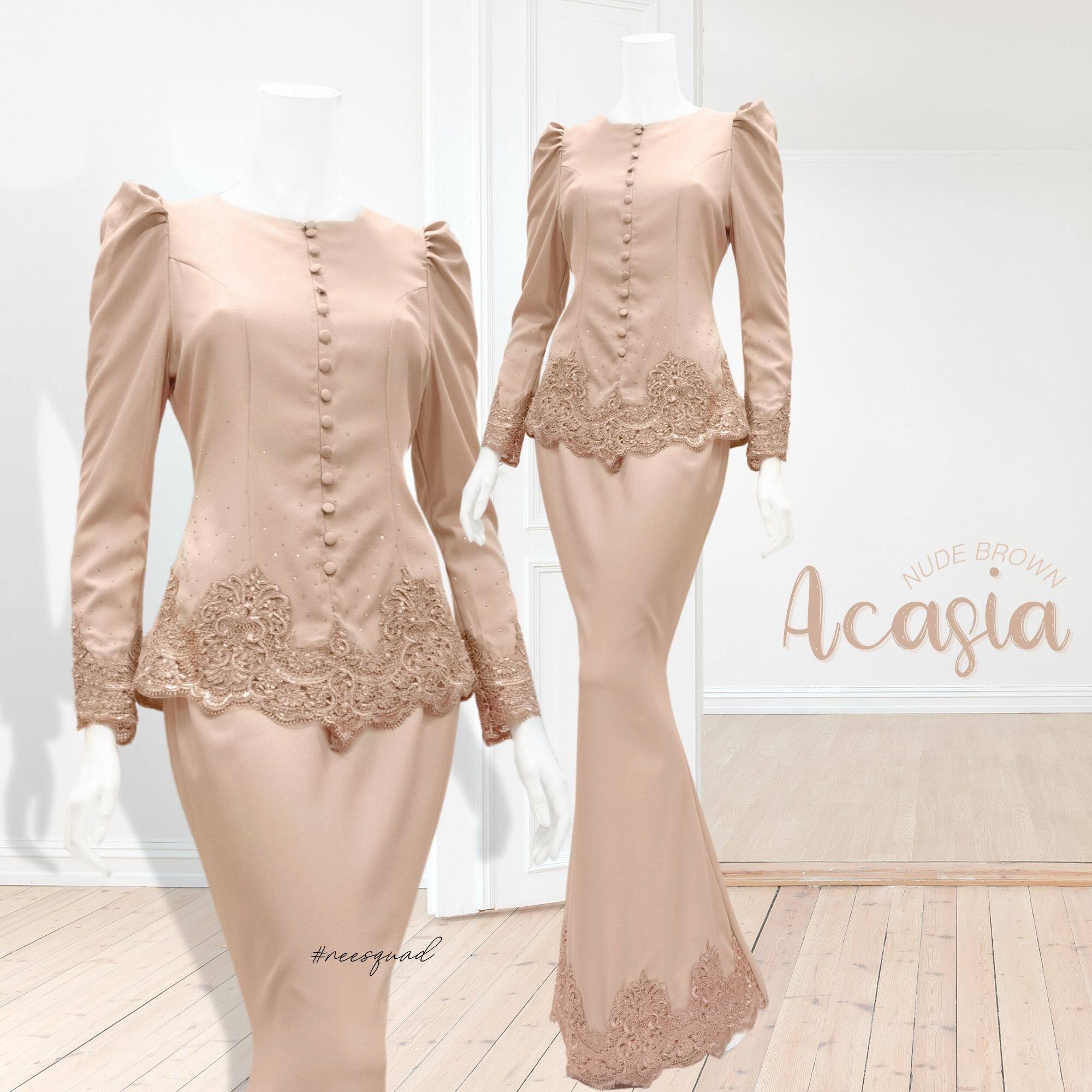 Baju Kurung Moden Mini Kebaya Lace Slim 