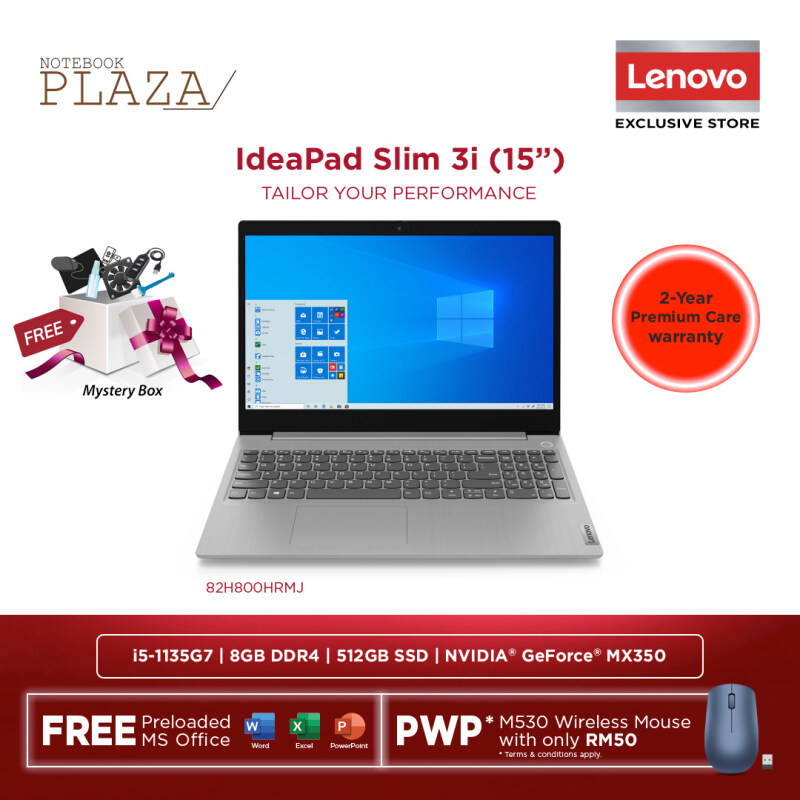 Lenovo IdeaPad 3 15ITL6 82H800HRMJ 15.6 FHD Laptop Sand ( i5-1135G7, 8GB, 512GB SSD, MX350 2GB, W10, HS ) Malaysia