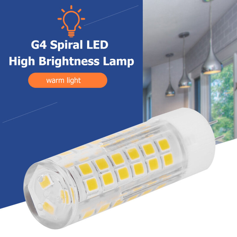 Bóng Đèn LED Xoắn Ốc G4, Đèn Ngô Gốm 75 Bóng AC 180-260V 9W Spotlight