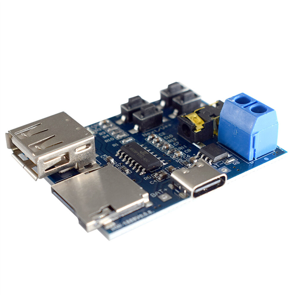 Type-C/Cổng Giao Tiếp USB Thẻ TF U Đĩa MP3 Định Dạng Bảng Giải Mã Mô-đun Bộ Khuếch Đại Giải Mã Đầu Phát Âm Thanh