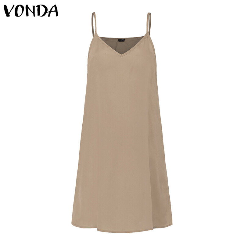 [จัดส่งฟรี+3 Days Delivery]VONDA เดรสสายเดี่ยว Cami Slip Dress