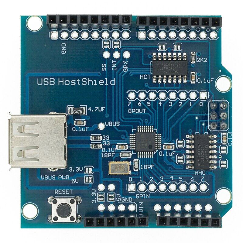 Usb host shield 2.0 for arduino uno mega adk compatible for android adk diy electronic module board