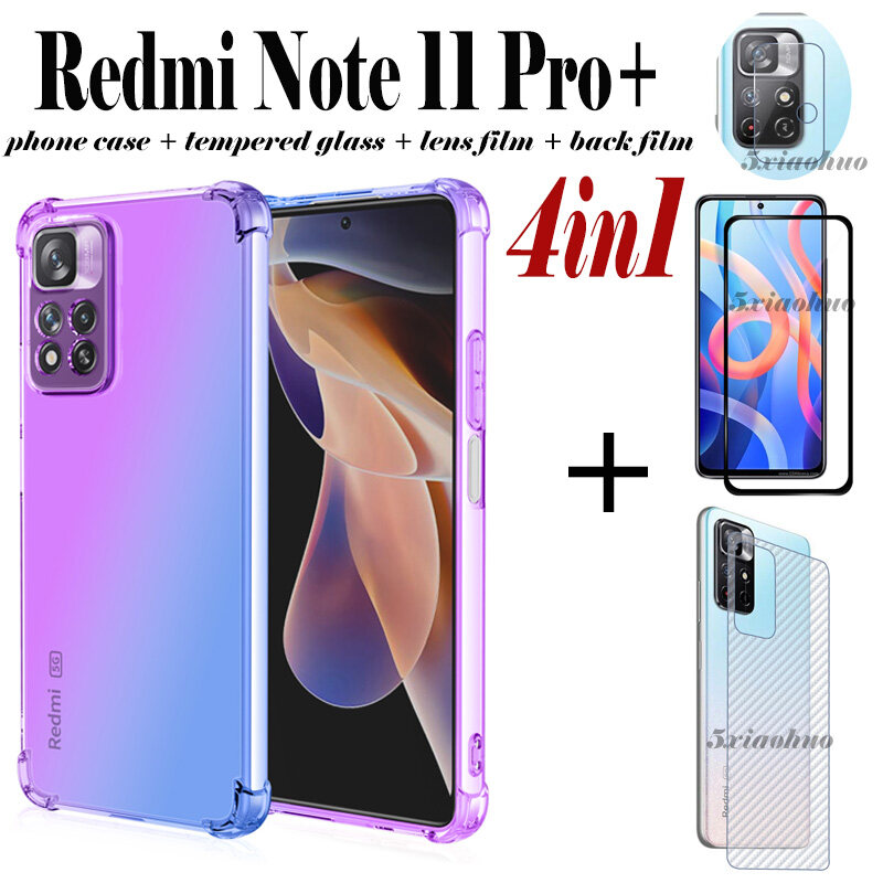 4in1สำหรับ Xiaomi Redmi Note 11 Pro + ฟิล์มกันรอยหน้าจอ + ฟิล์มกันรอยกล้อง + ฟิล์มคาร์บอนไฟเบอร์ 4in1สำหรับ Xiaomi Redmi Note 11 Pro + ฟิล์มกันรอยหน้าจอ + ฟิล์มกันรอยกล้อง + ฟิล์มคาร์บอนไฟเบอร์