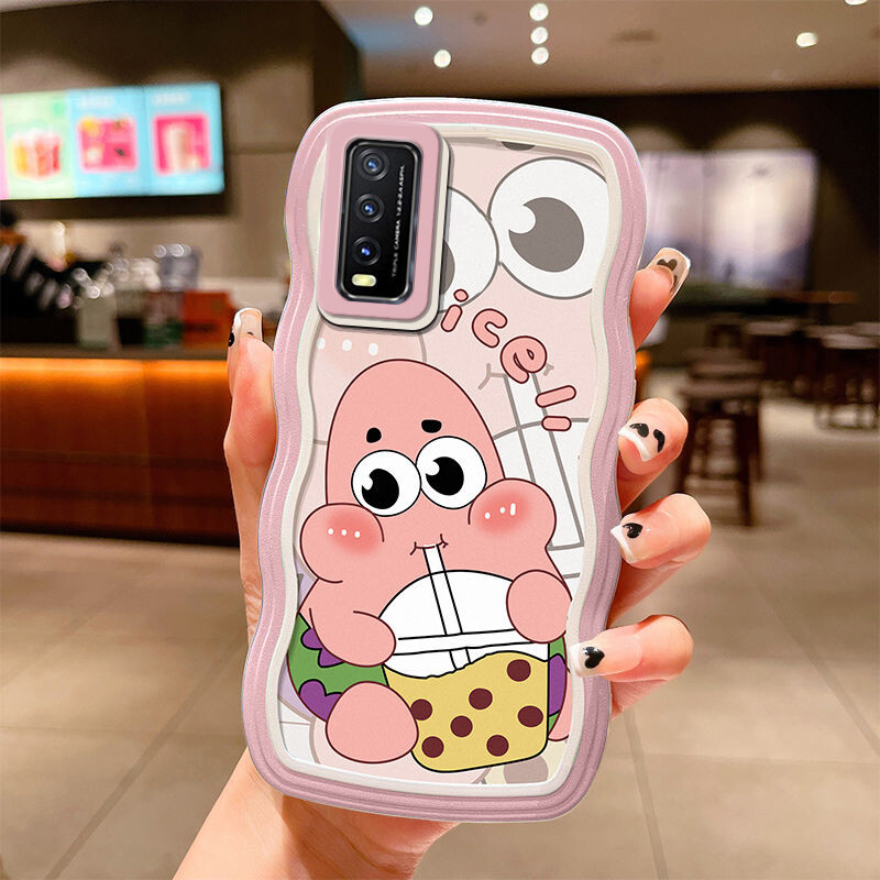 Cute cartoon hello kitty SpongeBob wave phone case For VIVO Y21 Y21S Y33S Y21A Y21T Y33T Y02 Y02T Y02A Y16 Y35 Y22 Y17 Y15 Y12 Y11 Y12i 1906 1901 1902 1904 Y20 Y20i Y20S Y12S Y12A Soft Silicone shockproof Back Cover