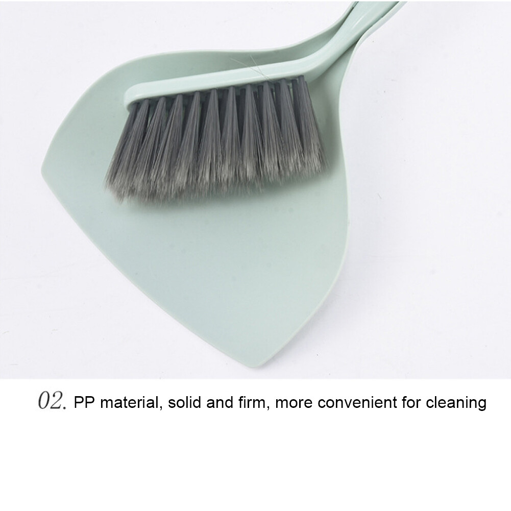Mini Cleaning Brush Small Broom Dustpan Set Home Office Desktop Garbage Sweeper