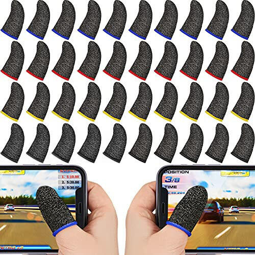 30 Piece Finger Sleeve For Gaming Mobile Game Controller Finger | INDIA - View #2