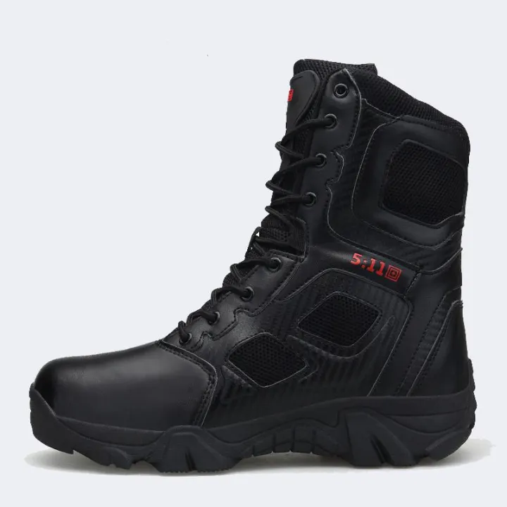 calf high work boots