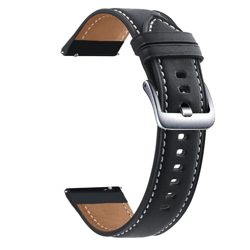 22mm Leather Watchband Strap for Huawei Watch GT 3 46mm/ Watch 3 / 3 Pro / GT 2e / GT 2 Pro / GT2 46mm / GT 42mm Smart Watch Band