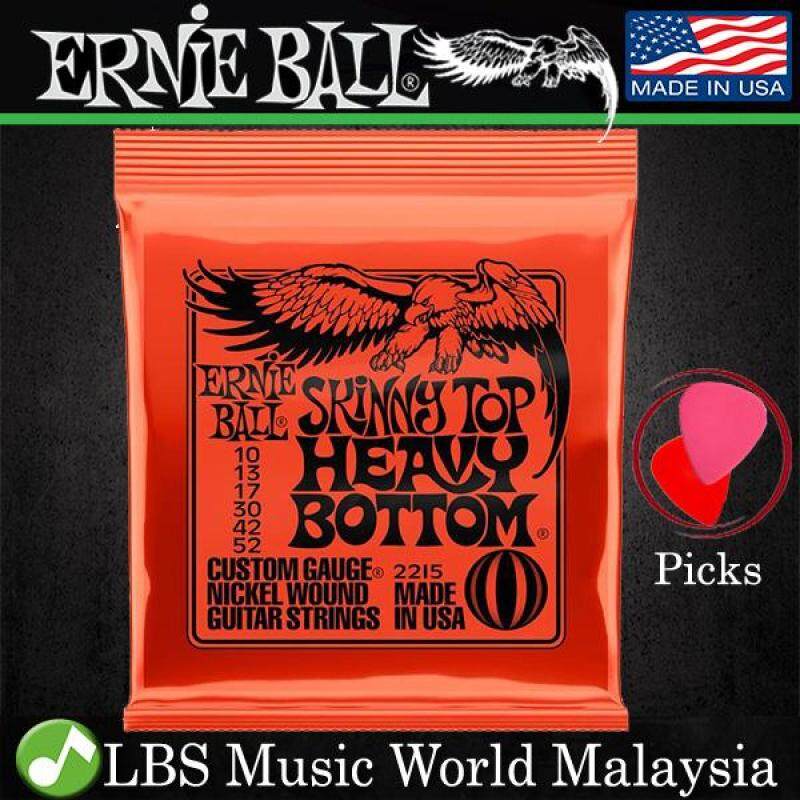 Ernie Ball 2215 Skinny Top Heavy Bottom Slinky Nickel Wound Electric Guitar String (10-52) Malaysia