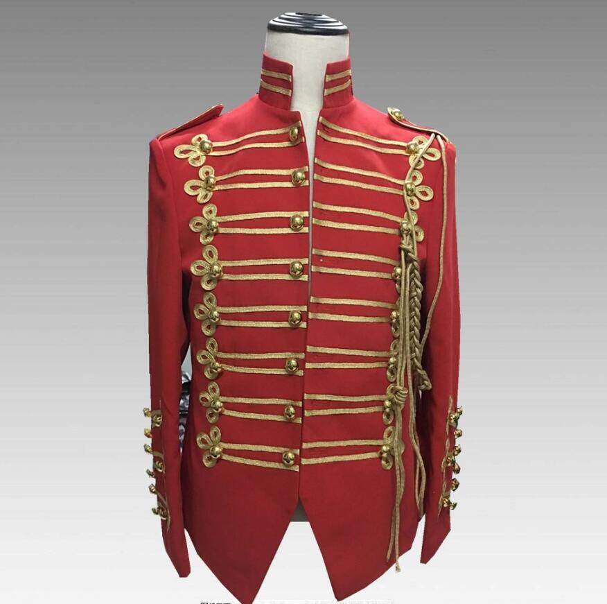 2018 Men clothing BIGBANG Star performance costumes Michael Jackson Court Suit Plus size DS Punk Band rock Costume