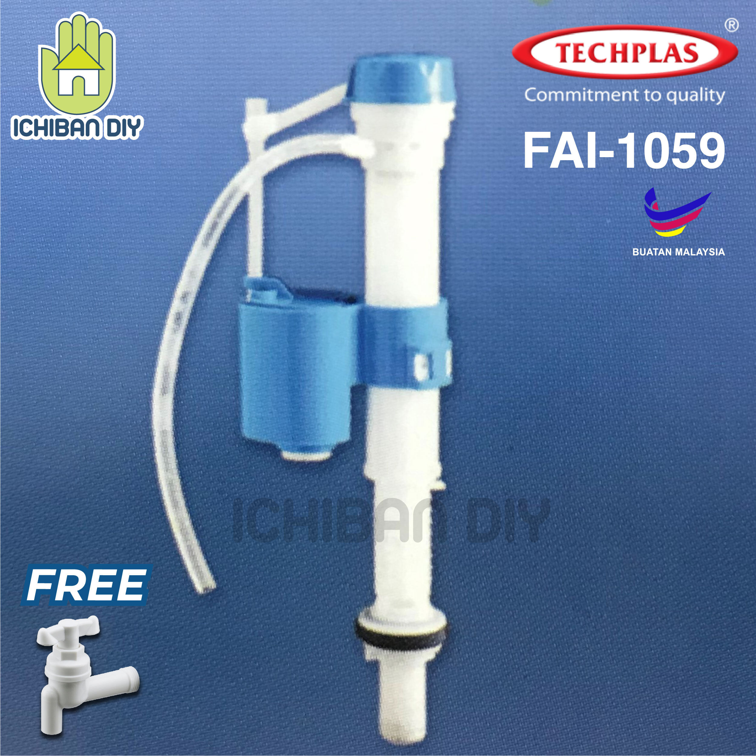 TECHPLAS FAI-1059 Adjustable Bottom Inlet Valve 1059 Original Genuine ...