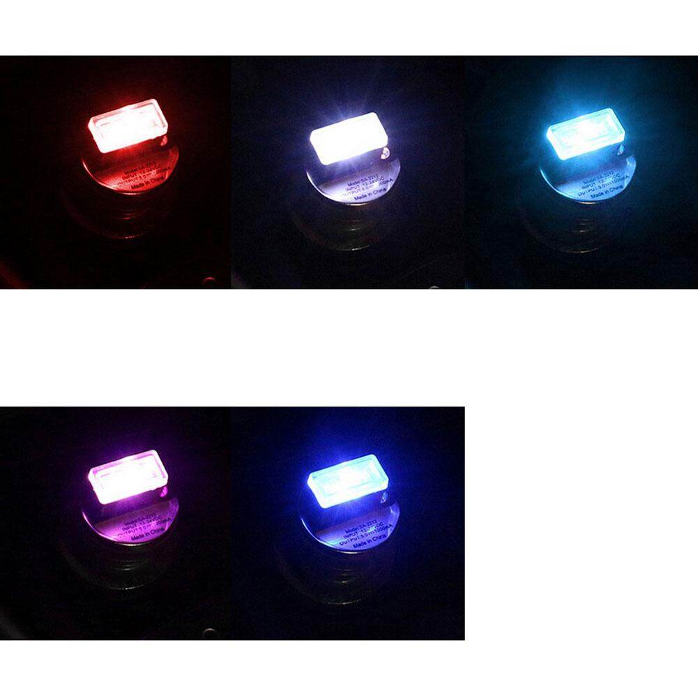 New USB LED Mini Wireless Car Interior Lighting Kit Car Styling Interior Decoration Atmosphere Light WHITE COLOR
