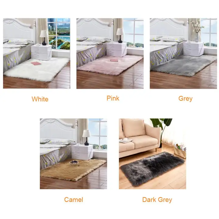 Long Plush Ultra Soft Fluffy Rugs Rectangle Shape Faux Sheepskin Wool Carpet Rug For Living Room Bedroom Balcony Floor Mats Lazada