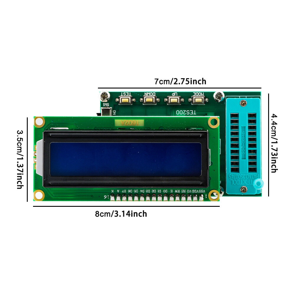 TES200 Digital Integration Tester Logic Gate Test Checker for 74 / 40 series IC