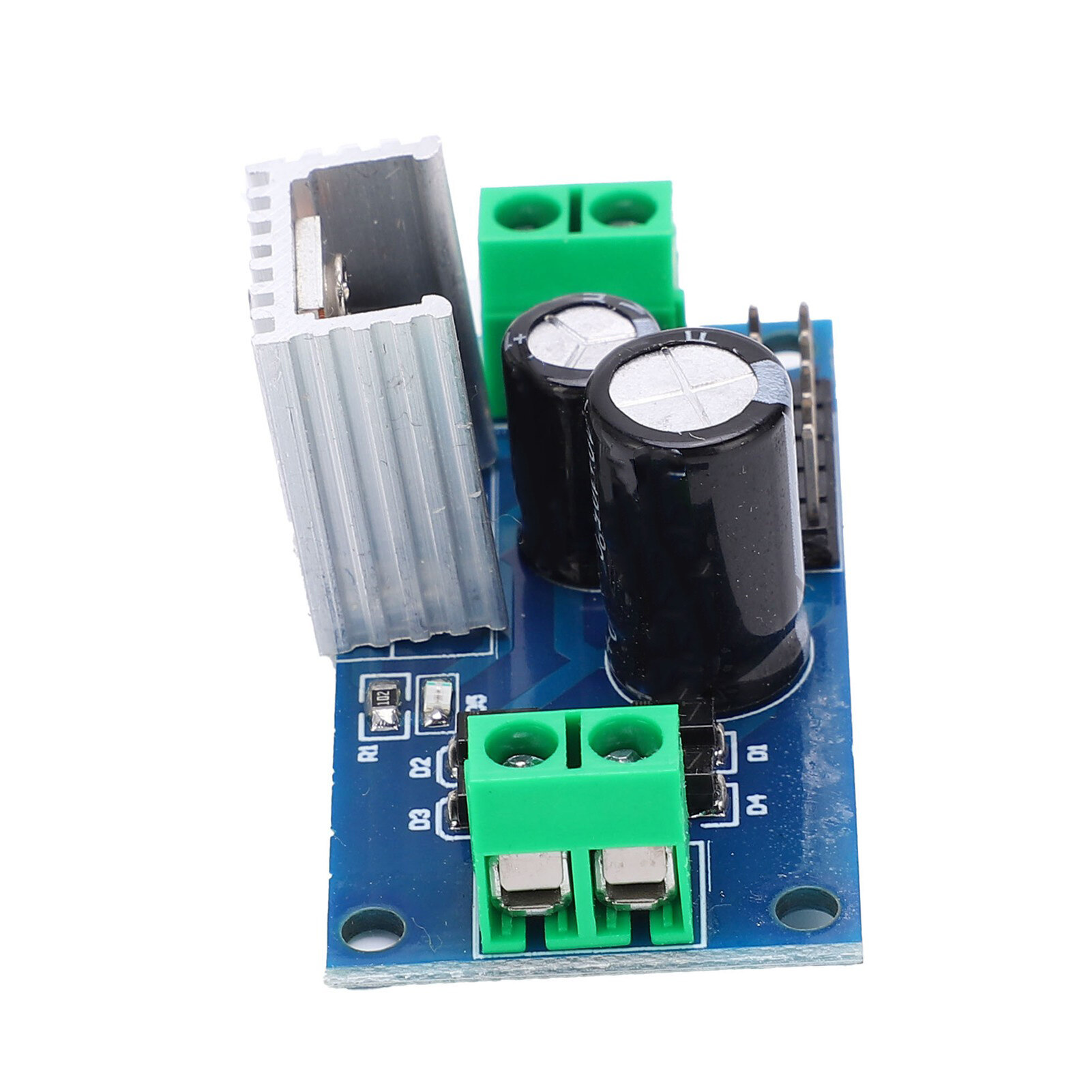 Stabilized Power Supply Module 3‑Ends PCB for Voltage Stabilization 12V 1.2A L7812 LM7812