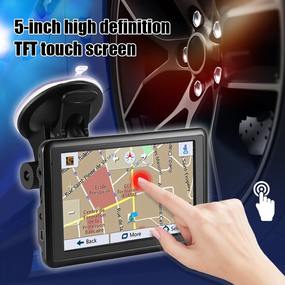 Multiftional 5 inch GPS Navigation 4GB TFT Touch Screen HD GPS Device