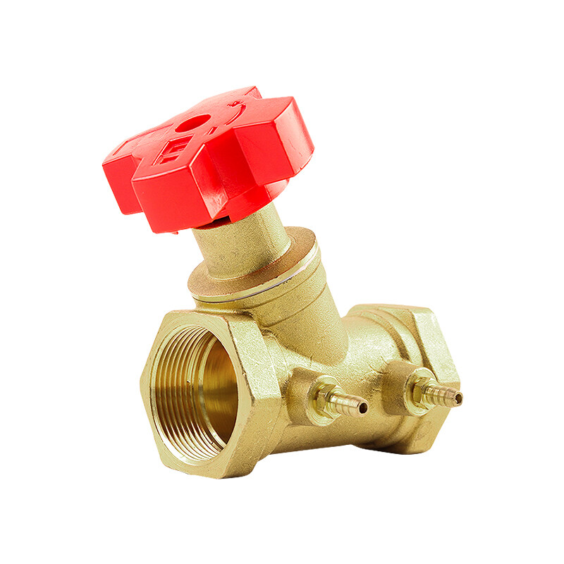 Digital locking balance valve Static screw thread Brass static balance