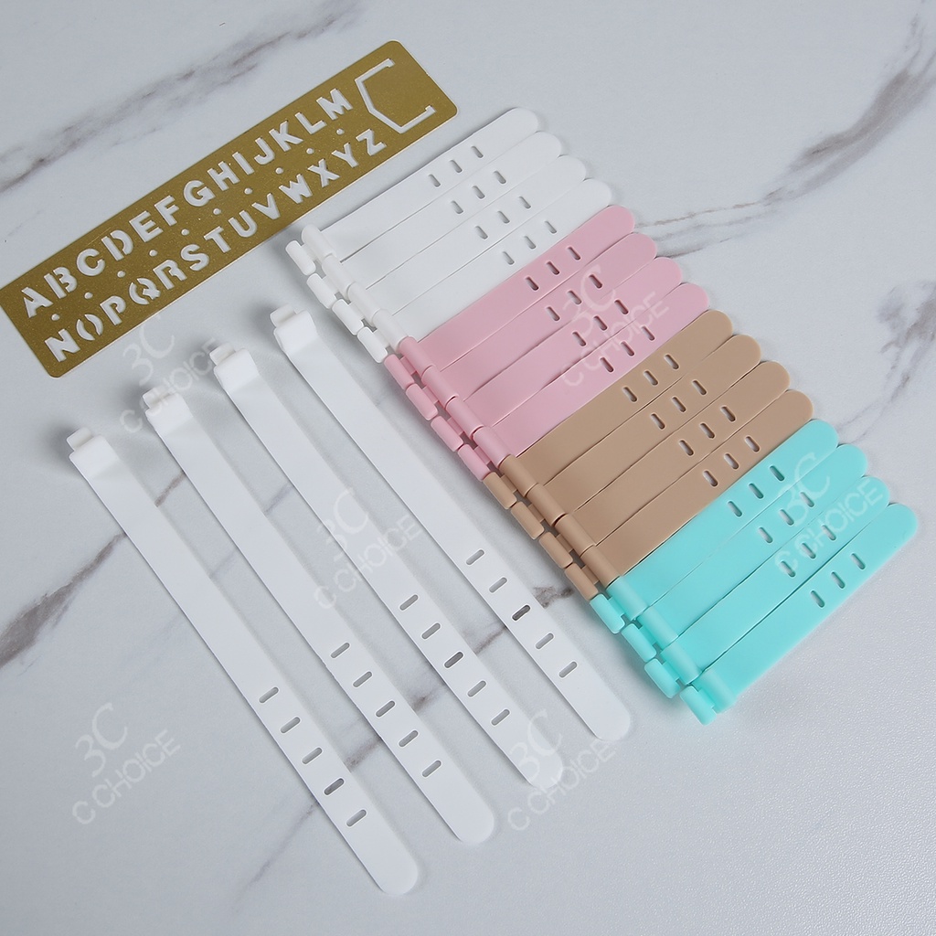 13CM 7CM Colorful Silicone Cable Ties Earphone USB Cable Winder Wire Data Line Holder [cchoice]