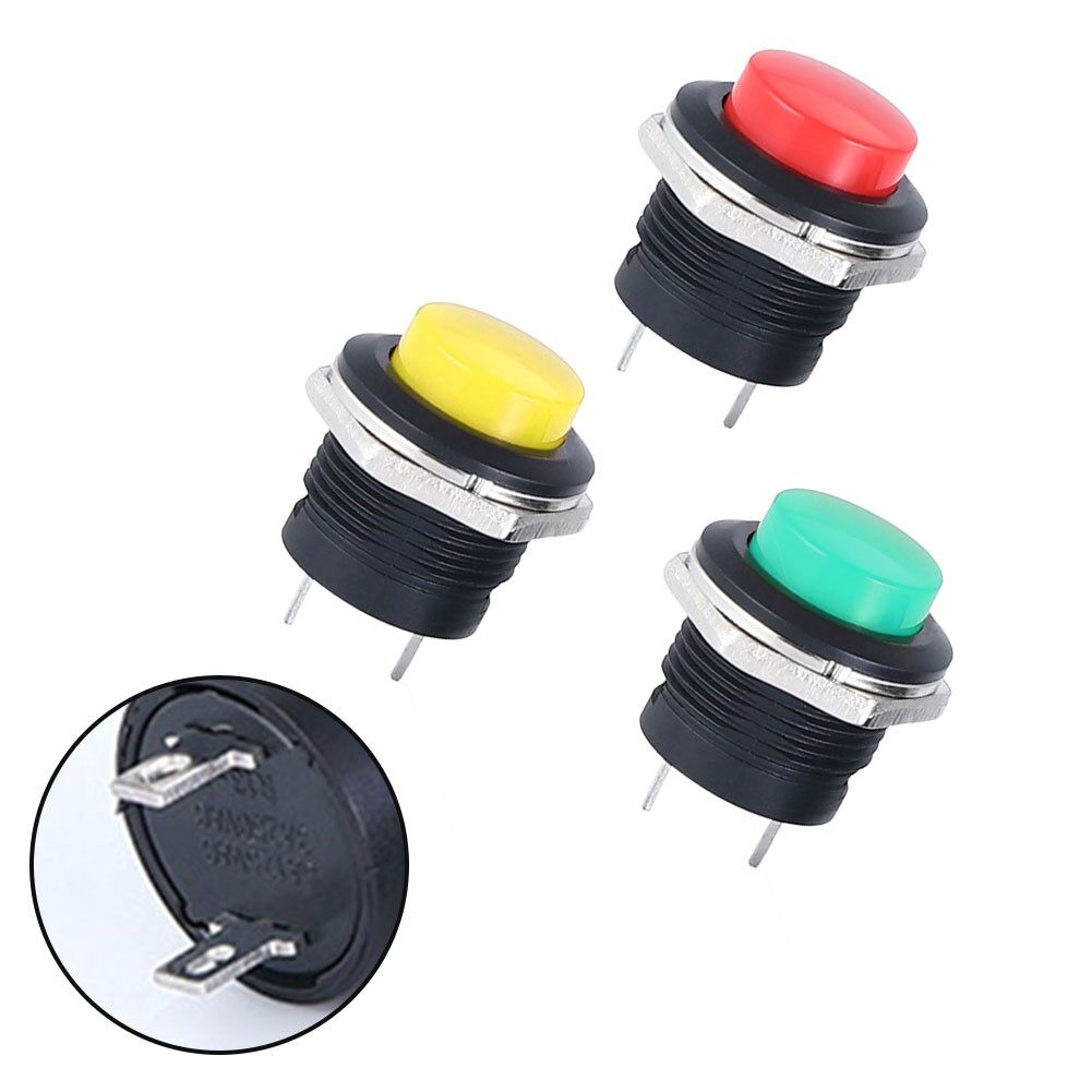 New Waterproof 12V Starter Switch Boat Horn Momentary Push Button Metal