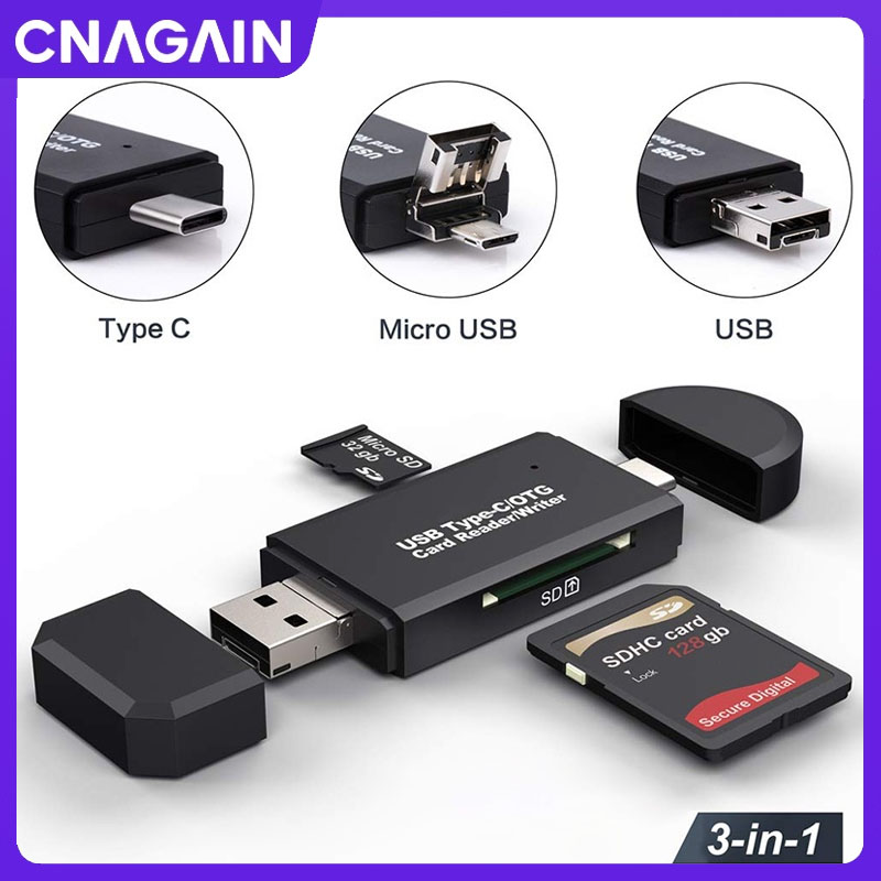 OTG Micro SD Đầu Đọc Thẻ USB 3.0 2.0 Bộ Chuyển Đổi USB Micro SD HC Sdxc Ổ Đĩa Flash Đầu Đọc Thẻ Type C Thông Minh Đầu Đọc Thẻ Nhớ