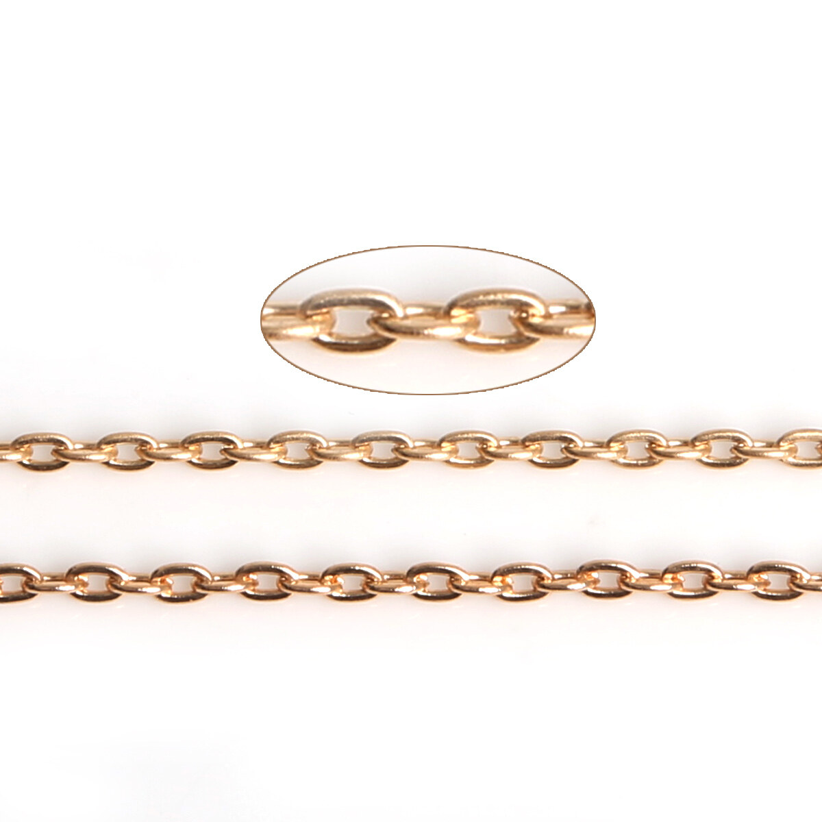 5 Meter 3x2mm Iron Link Chain Flat Cross Chains For Necklace DIY Jewelry Making Bracelet Anklet Glasses Chain Supplies Accessories