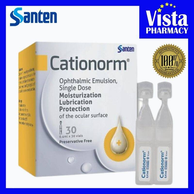 Cationorm Eye Drops Ophthalmic Emulsion 04ml X 30 Vials Per Box Lazada 3033