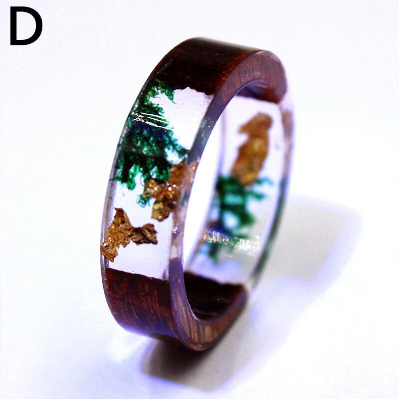 lof Handmade Diy original purple sandalwood ebony wood ring simple men's and women's rings