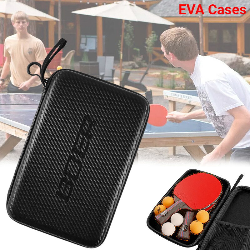 BOER Ping Pong Table Tennis Bag Racket Bag EVA Hard Racket Bag Large