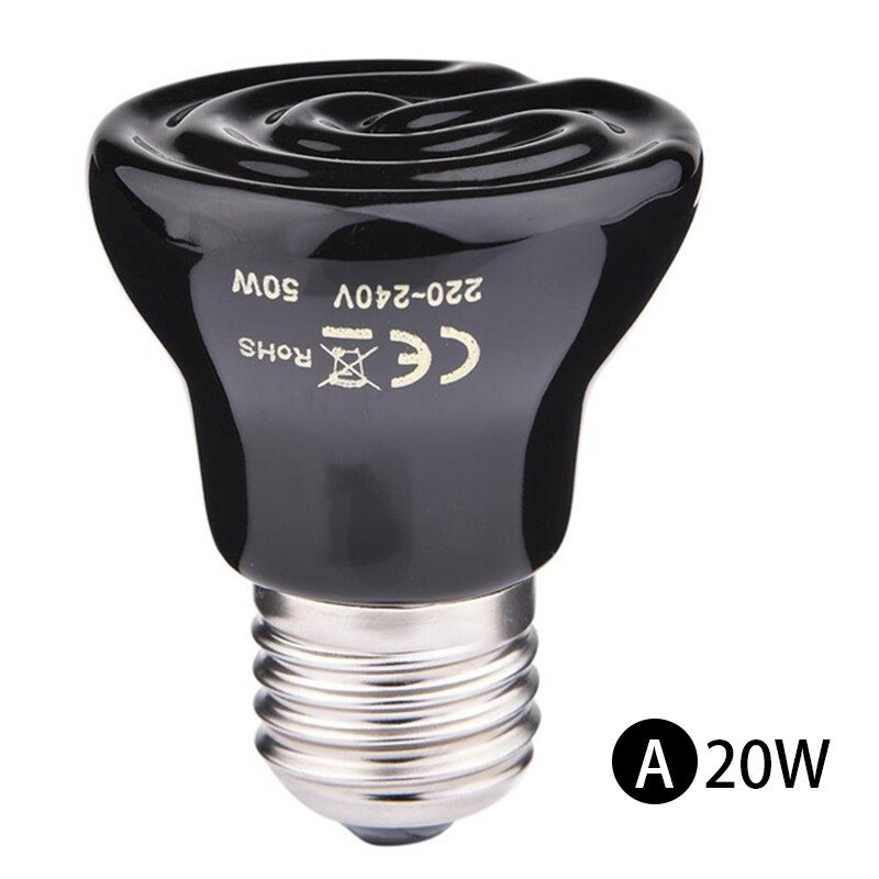 Maraa 20/60/100W Pet heating bulb mini infrared ceramic for reptile pet cage