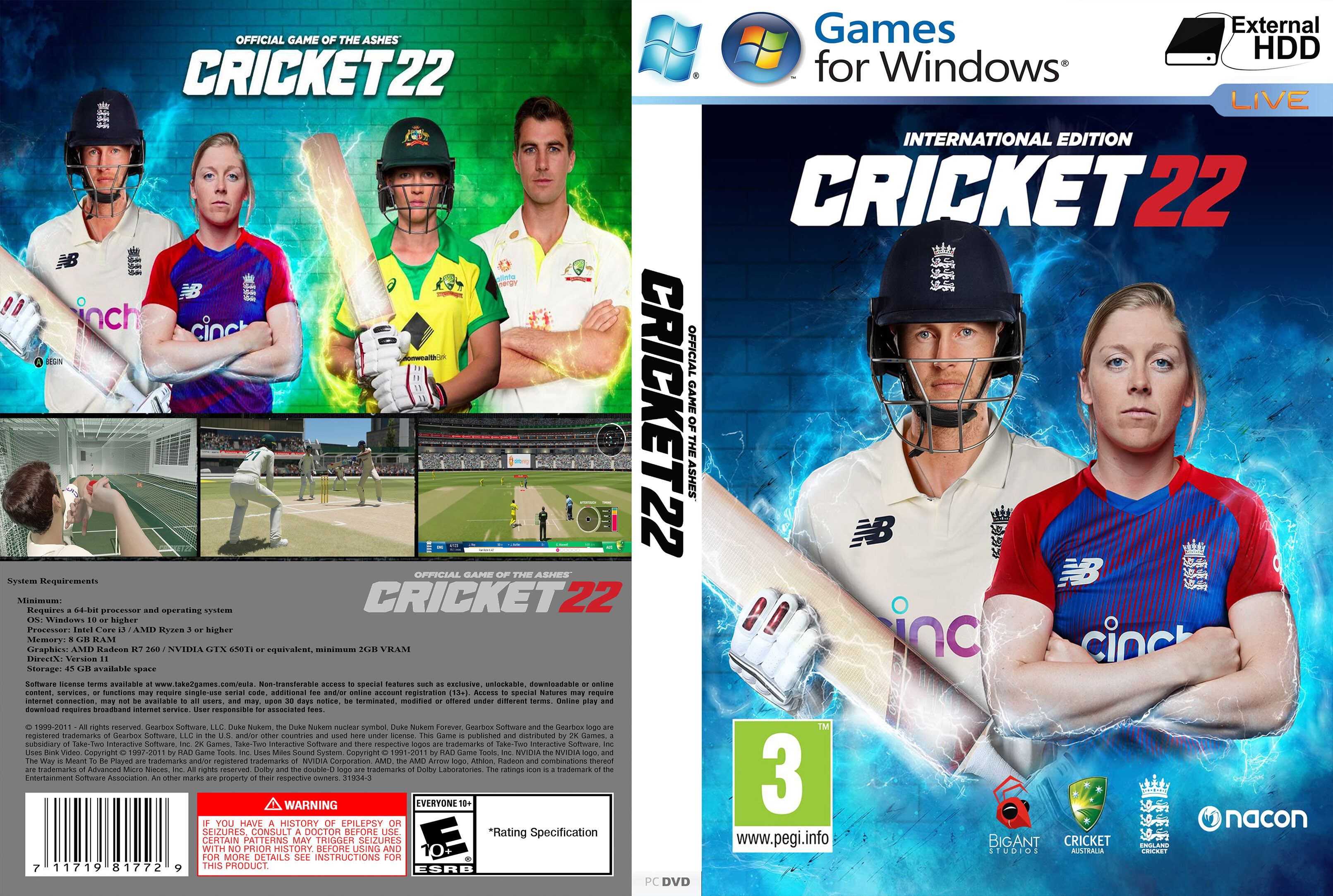 Cricket 22 PC GAME Offline [Pendrive INSTALLATION] | Lazada