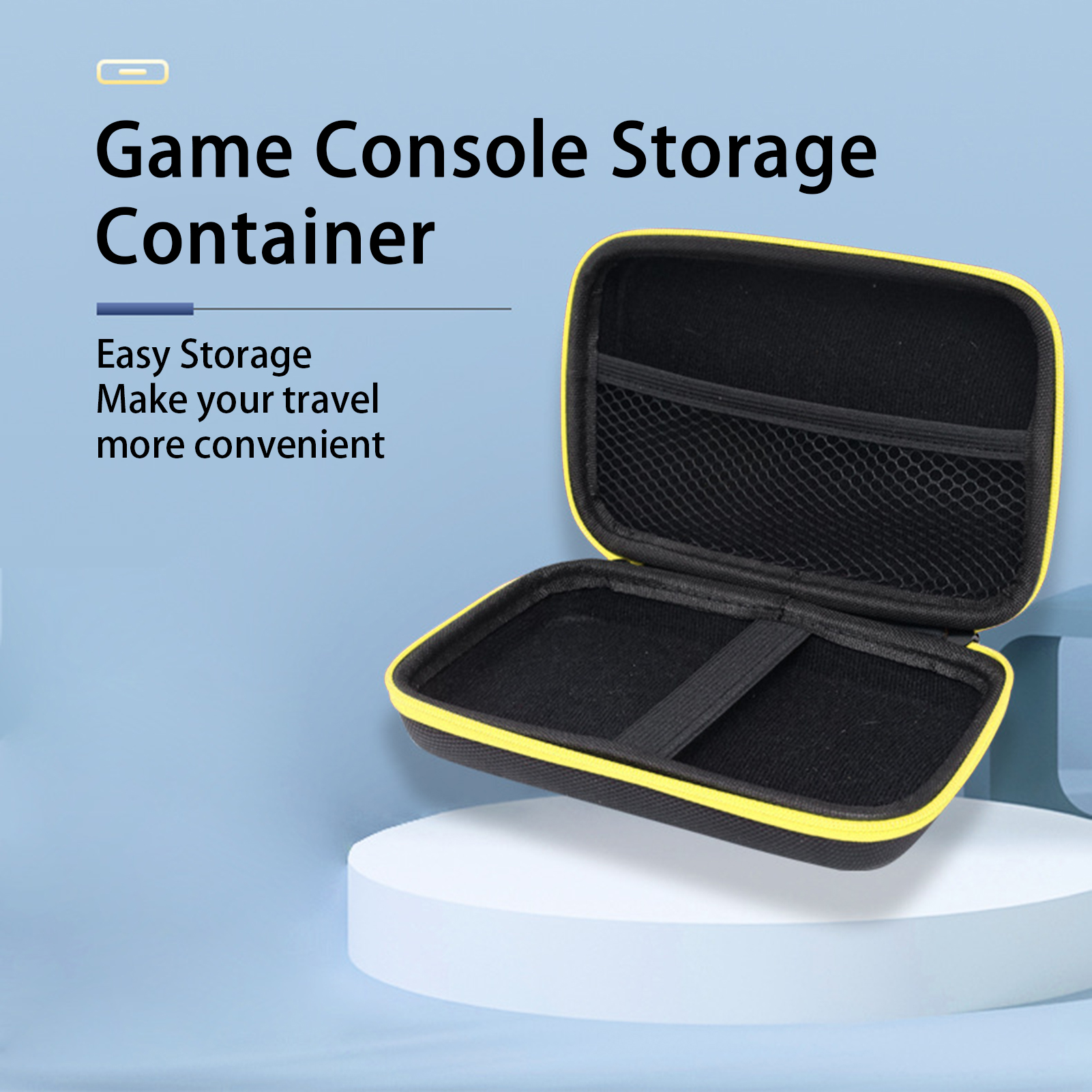 【Ready】Storage Container Lightweight Drop-proof Shockproof Portable Waterproof Game Component EVA Game Console Storage Bag for Miyoo Mini Plus