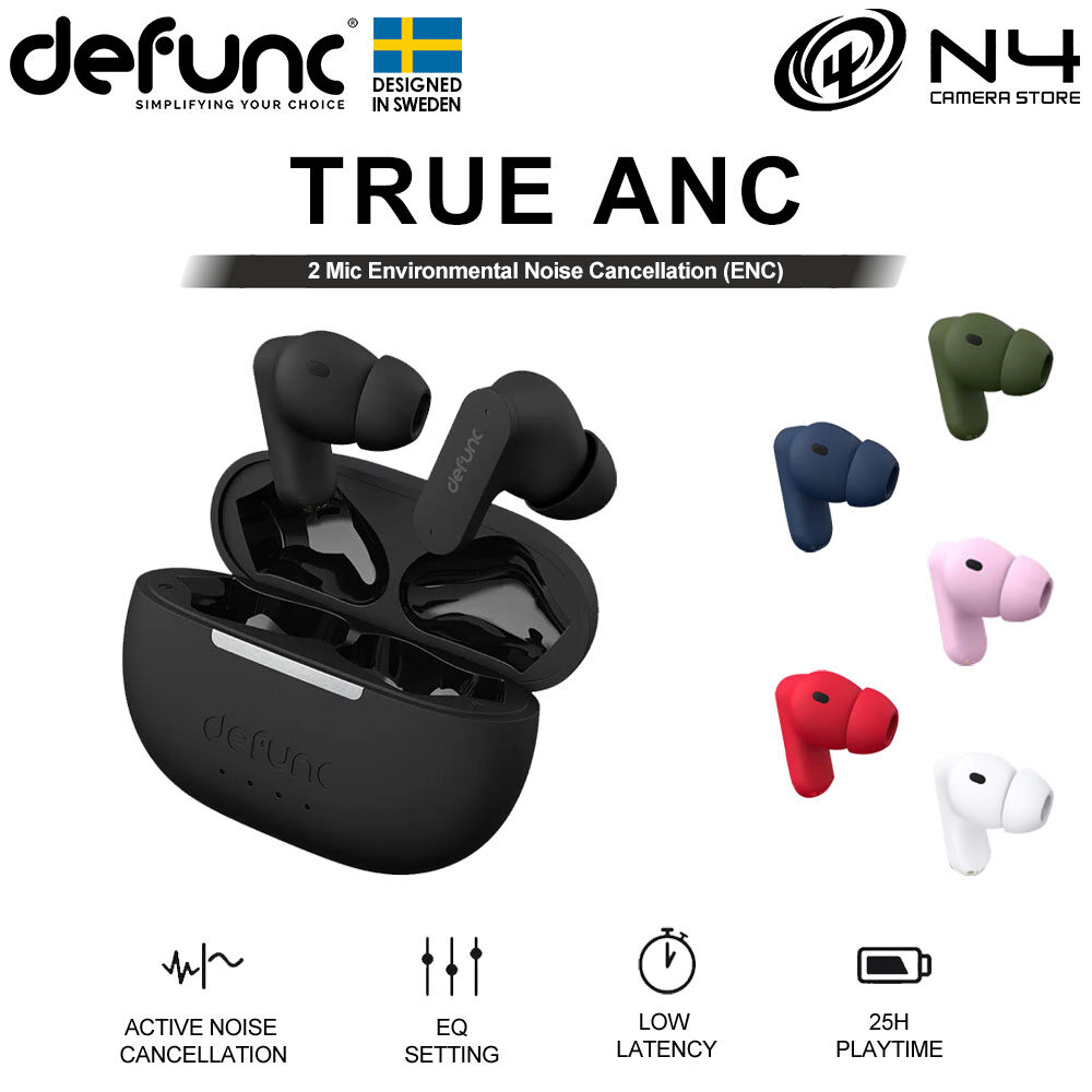 DEFUNC True ANC Wireless Earbuds Anti Noise Cancellation Earphone