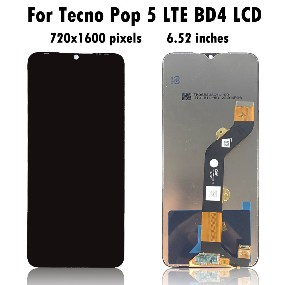 For Tecno POP 5 LTE BD4 Display Touch Screen Assembly Glass Panel Digitizer Replacement For Tecno POP5 LTE