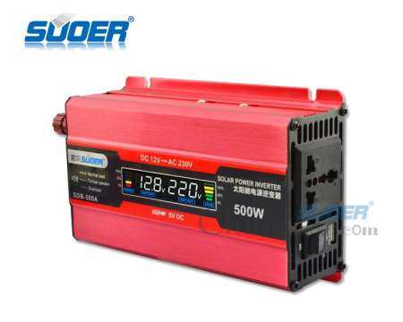 Suoer ดิจิตอลจอแสดงผล 12 V 220 V อินเวอร์เตอร์ระบบพลังงานแสงอาทิตย์ 500 W เครื่องแปลงไฟ (SDB-500A)