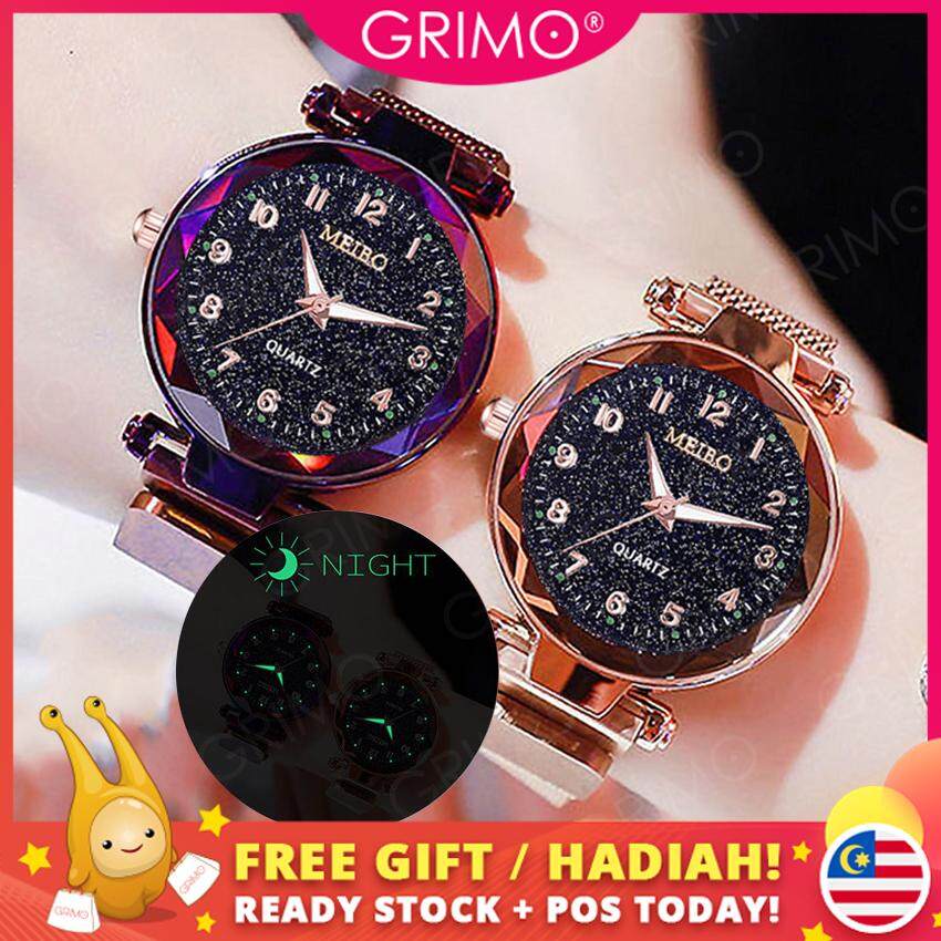 GRIMO Malaysia - Visi Magnet Watch Magnetic Strap Women Casual Jam Tangan Girl Lady Dinner Perempuan Women Ladies Girls New September 2019 ac11124 Malaysia