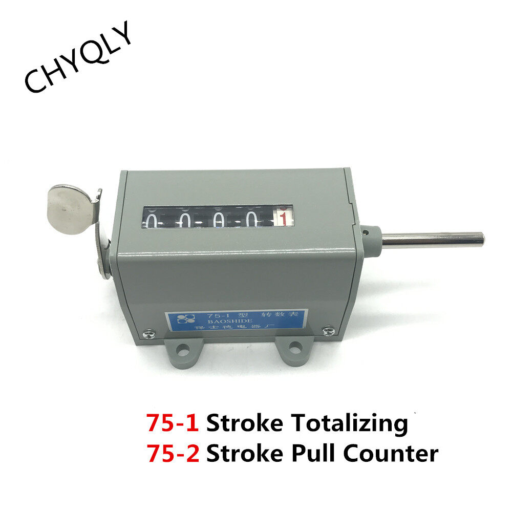 Đồng Hồ Đo Tốc Độ Quay Cơ Học Đếm 5 Chữ Số Bộ Đếm Kéo Kiểu Xoay 75-1 75-I/Có Thể Đặt Lại 75-2 75-ii - Hàng quốc tế | Lưu ý thời gian giao hàng dự kiến