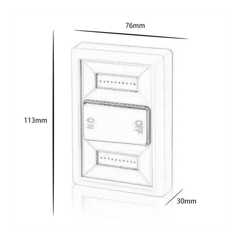 ĐẦU Hoạt Động Bằng Pin Không Dây Từ COB LED Siêu Sáng Công Tắc Bóng Đèn