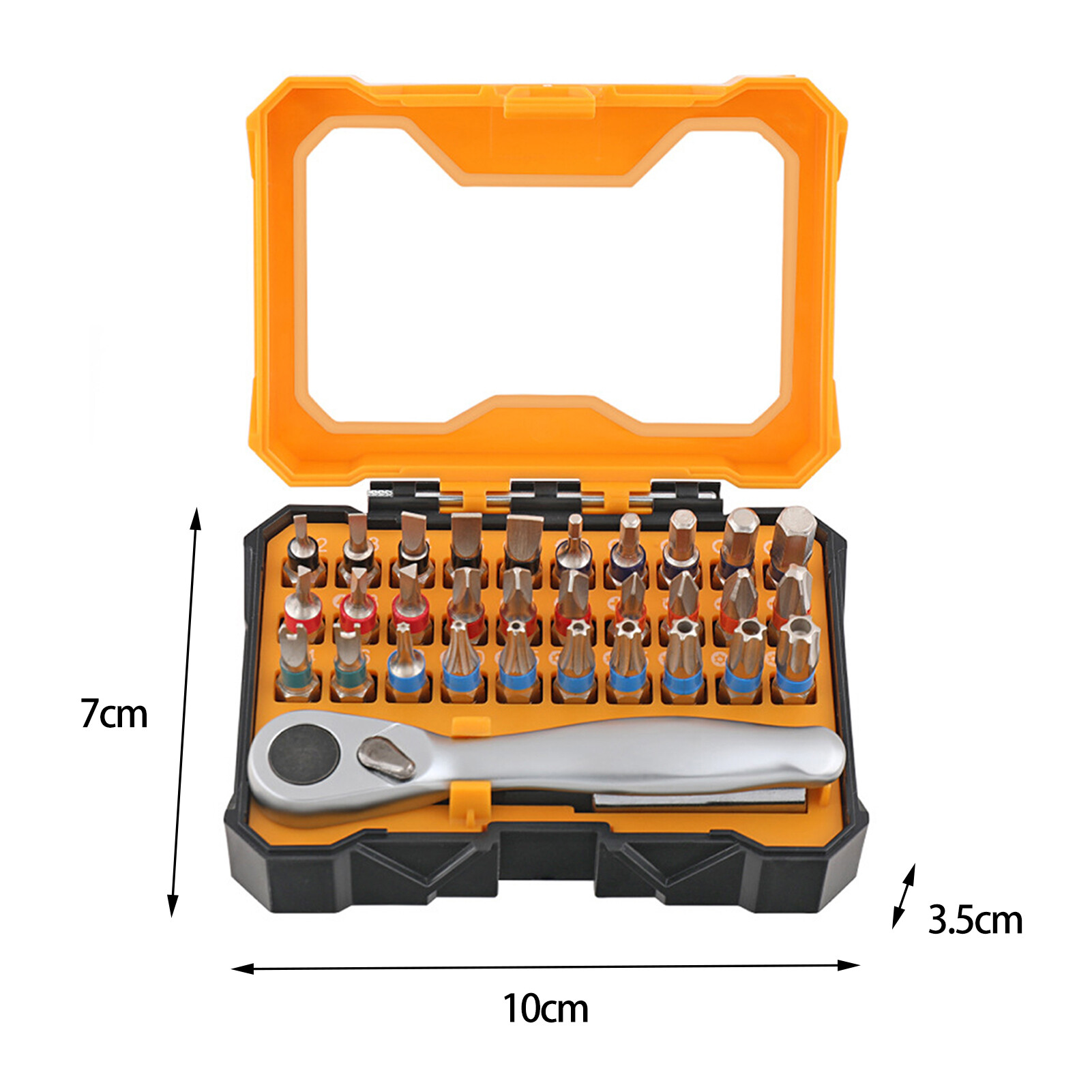Farfi 1 Set Screwdriver Set Hardware Tool 32 in 1 One-way Cross Screwdriver Bits Head Workshop Supply Screwdriver Bits Head