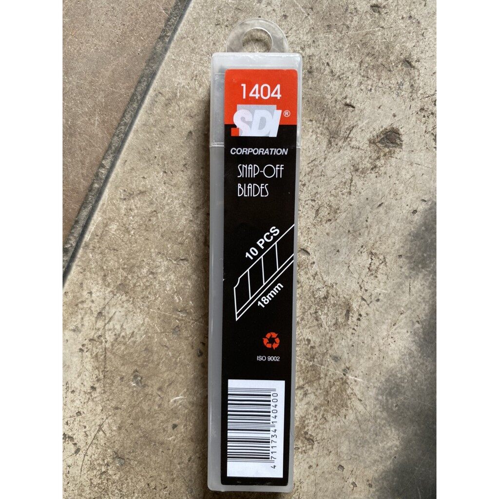 Giá sập sàn 1 hộp / 10 lưỡi dao trổ -dao dọc giấy 18mm sdi cỡ to