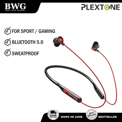 PLEXTONE G2 Gaming Wireless Neckband Earphone LED Bluetooth 5.0 Wireless Earbuds Headset Low Latency HD 7.1 Surround Sound Mobile Gaming PUBG Music Play for HUAWEI SAMSUNG VIVO OPPO